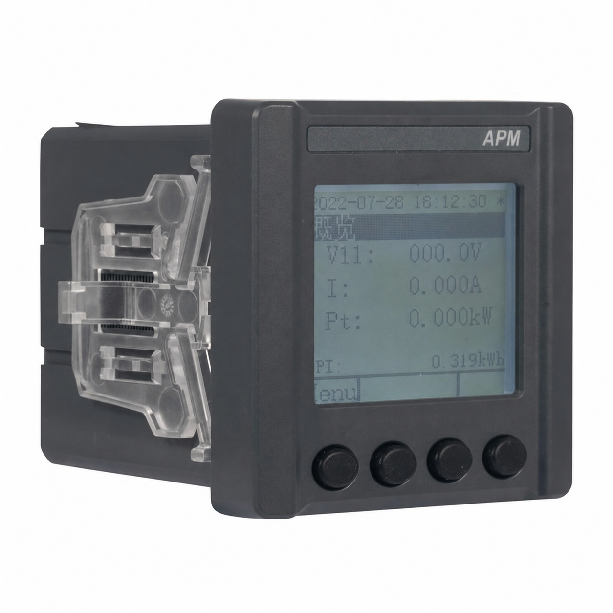 APM520-LW energy meter · white-label product image